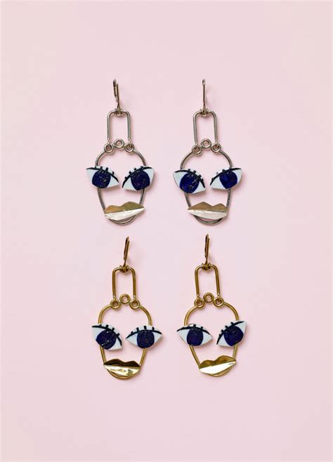 celine patchwork face earrings price|celine earrings for sale.